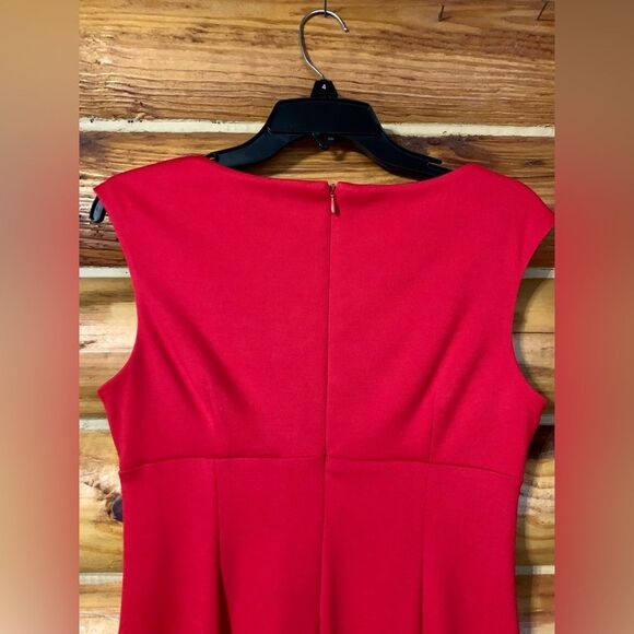 Calvin Klein True Red Sheath Dress Size 4 - Picture 8 of 11